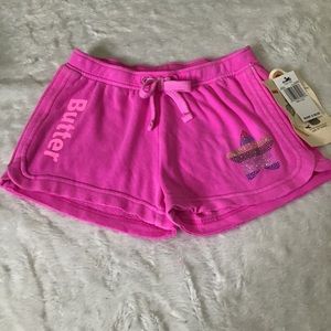 Butter Girl Star Burnout Fleece Short